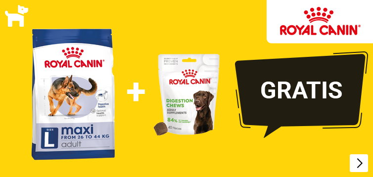 Royal Canin diverse grootverpakkingen + gratis voedingssupplement RC Digestion DOG